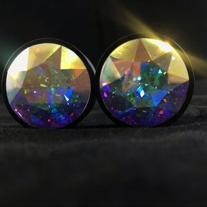 1 1/8”- 28.5mm Swarovski Plugs/Gauges DOUBLE FLARE